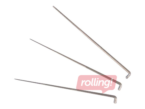 Filcēšanas adatu komplekts, 3 veidi, 75mm, 3 gab.