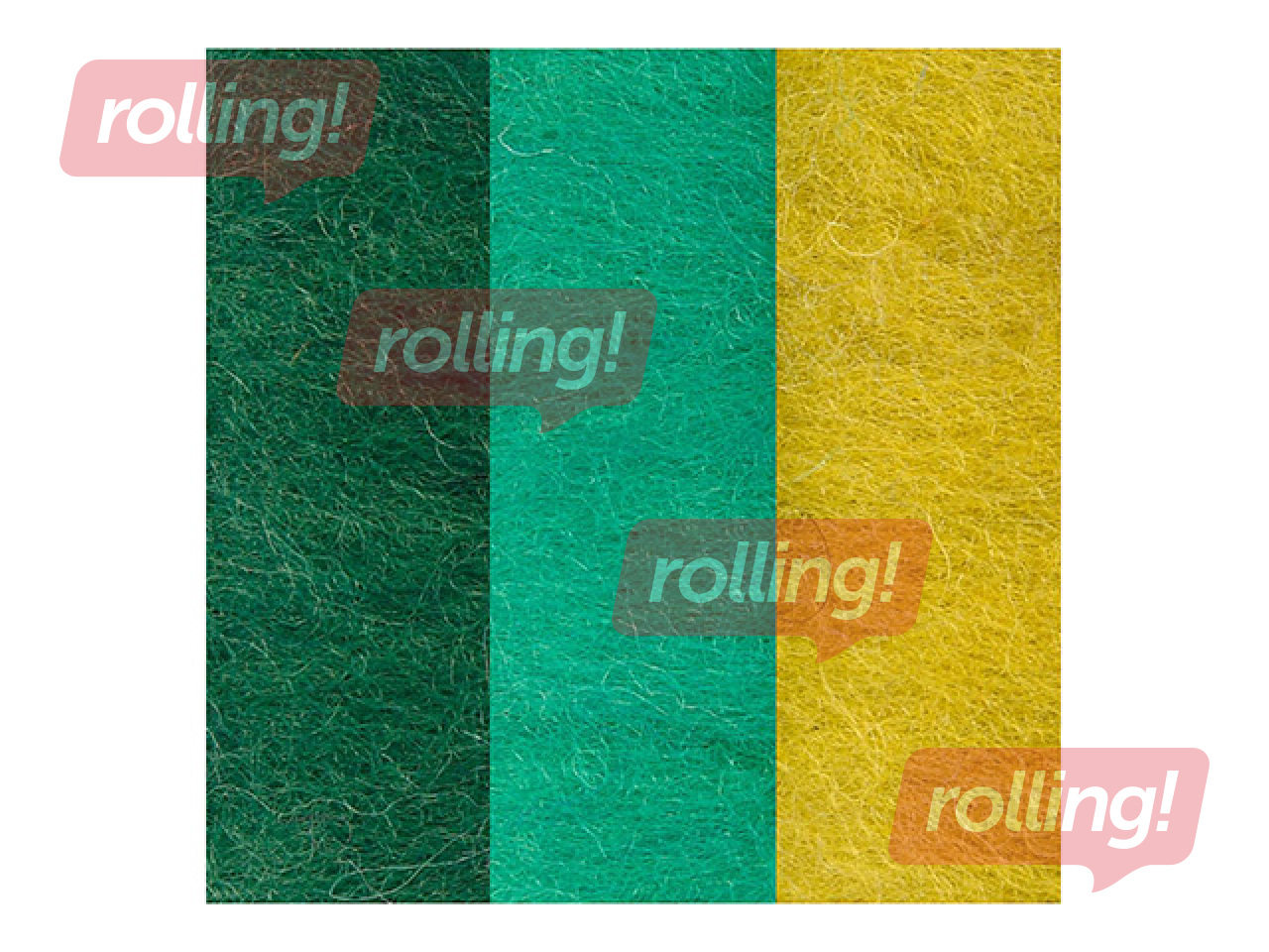 Viltimiseks mõeldud vill, rohelised toonid, 3×10g