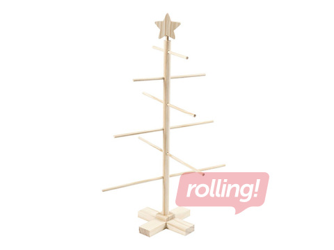 Wooden Christmas tree décor