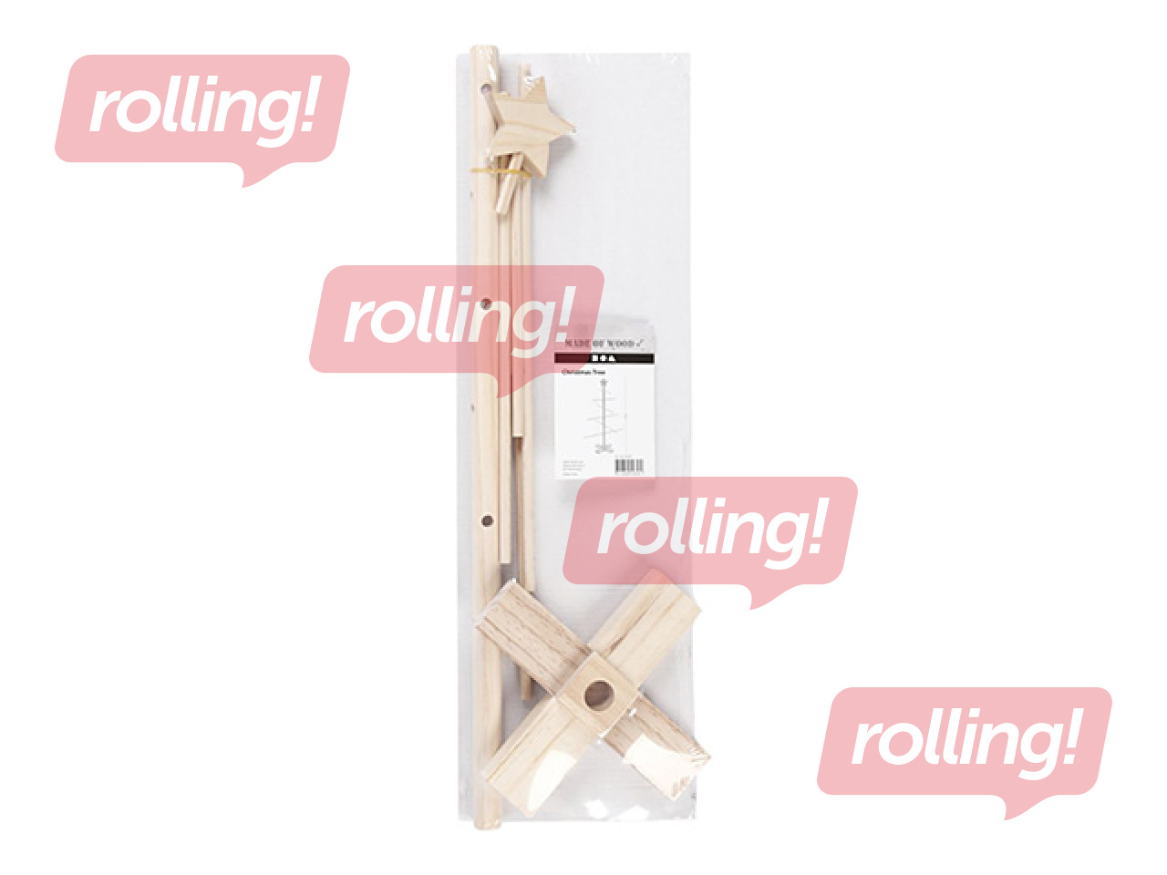 Wooden Christmas tree décor