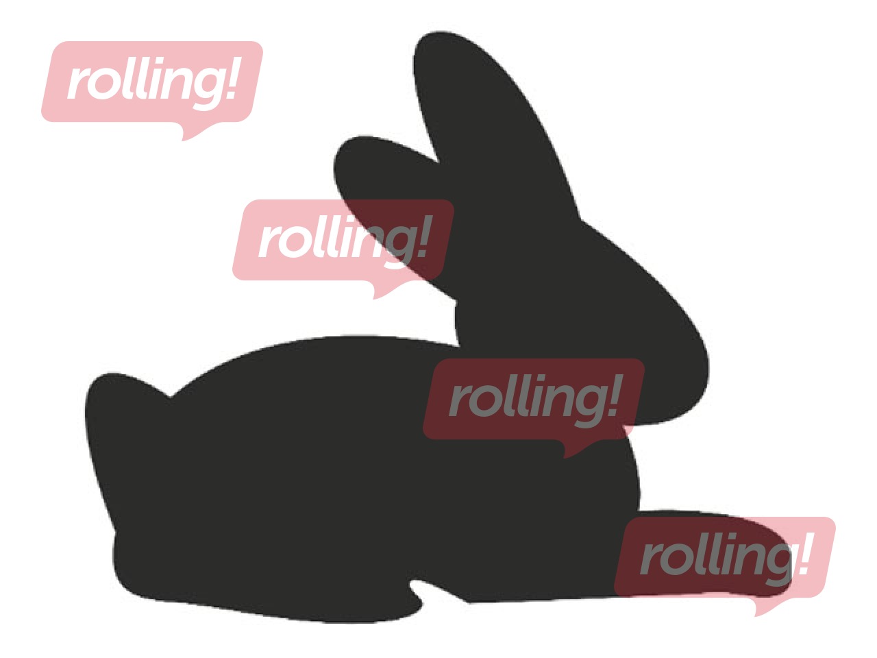 Декоративный дырокол большой, заяц