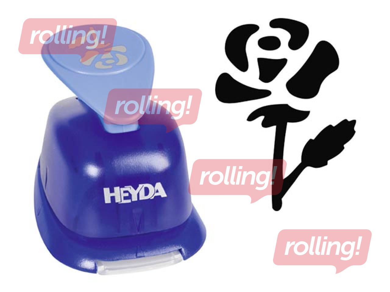 Craft punch large, Rose