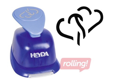 Craft punch large, Double heart