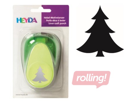 Decorative hole punch, Christmas tree, 38mm