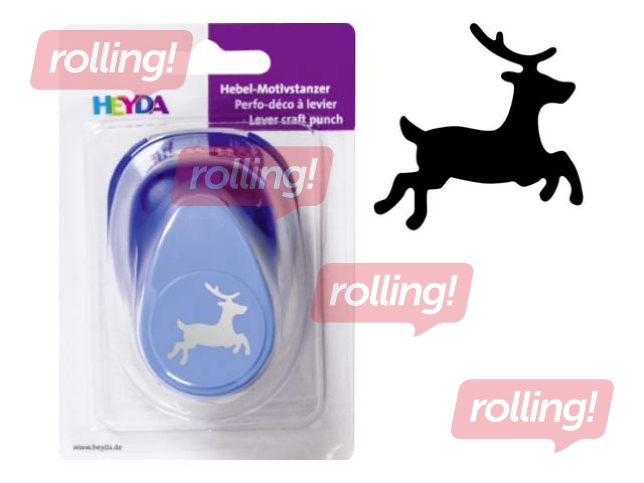 Dekoratiivne auguraud Heyda, hirv, 25mm