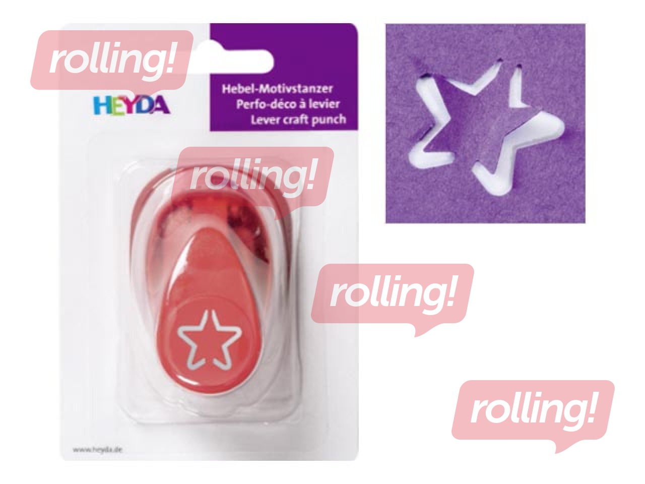 Dekoratiivne auguraud Heyda, täht, 17mm