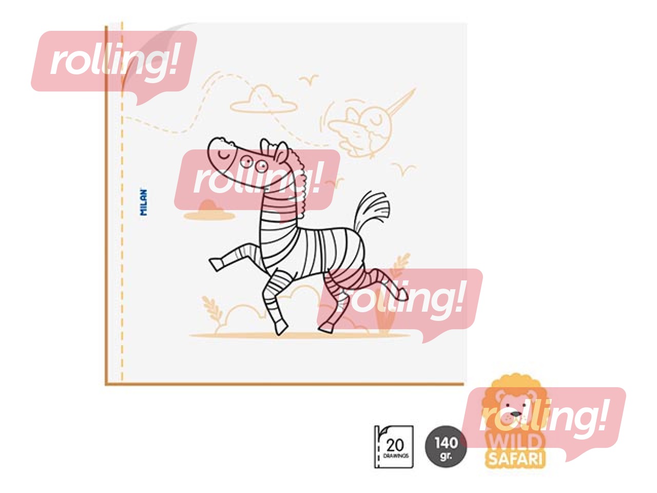 Colouring book Milan Wild safari