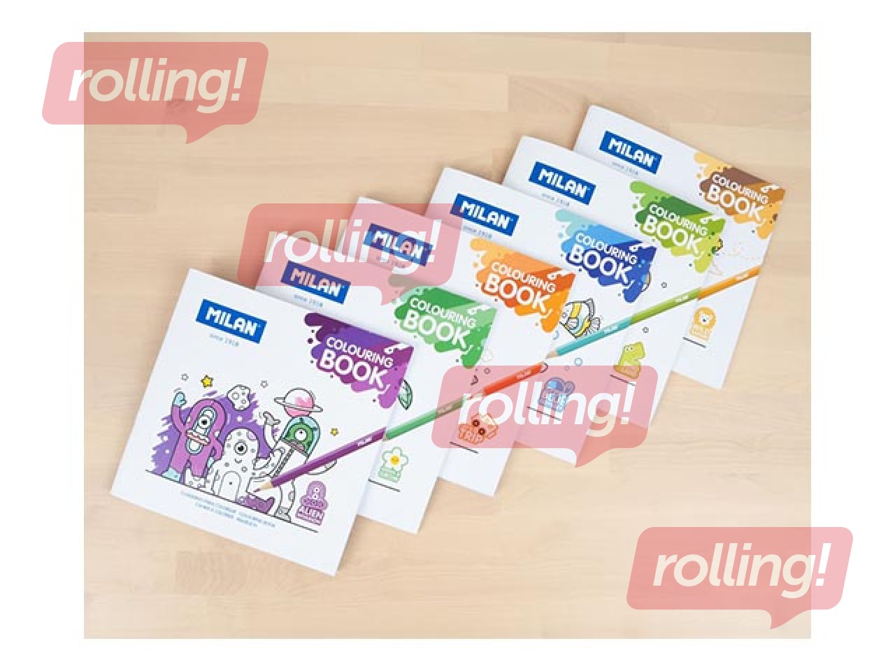 Раскраска grāmata Milan Dino Land