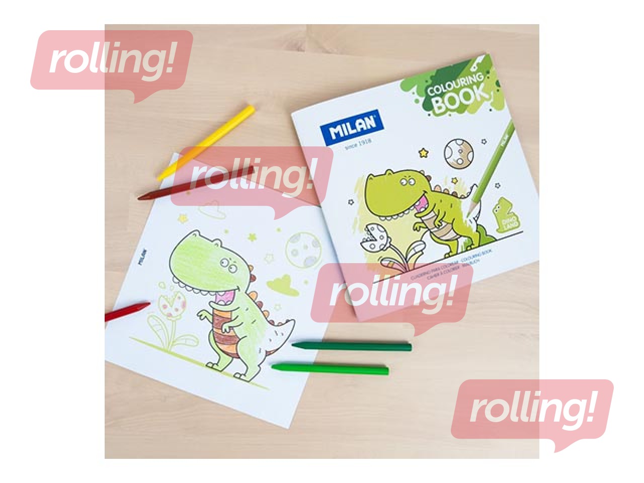 Värvimisraamat Milano Dino Land