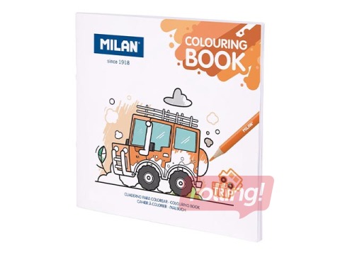Colouring book Milan Lets go trip