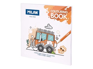 Colouring book Milan Lets go trip