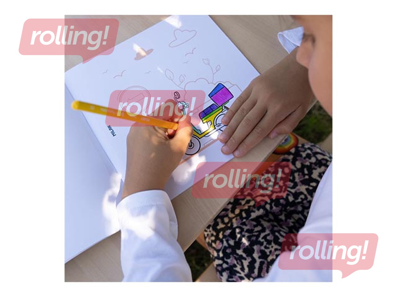 Colouring book Milan Lets go trip