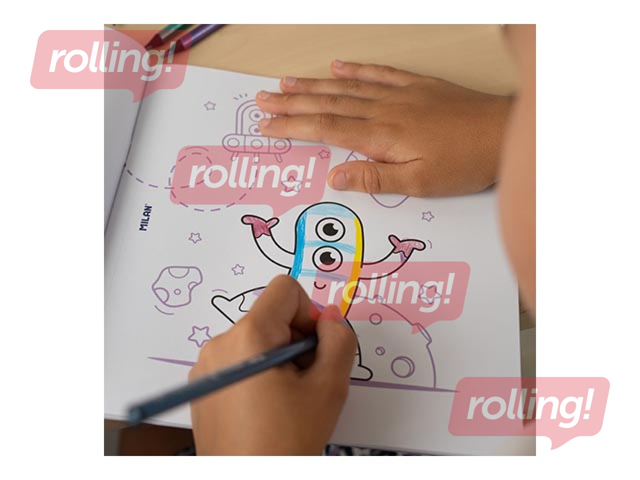 Värvimisraamat Milan Alien Invasion