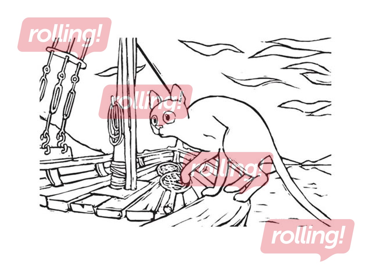 Coloring book Straume, 32 pages