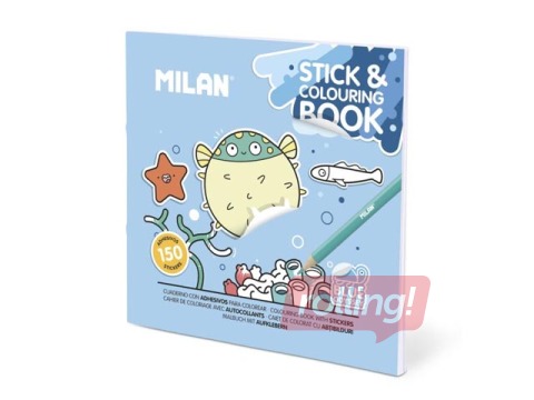 Colouring book with stickers Milan, Blue Odissey