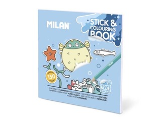 Colouring book with stickers Milan, Blue Odissey