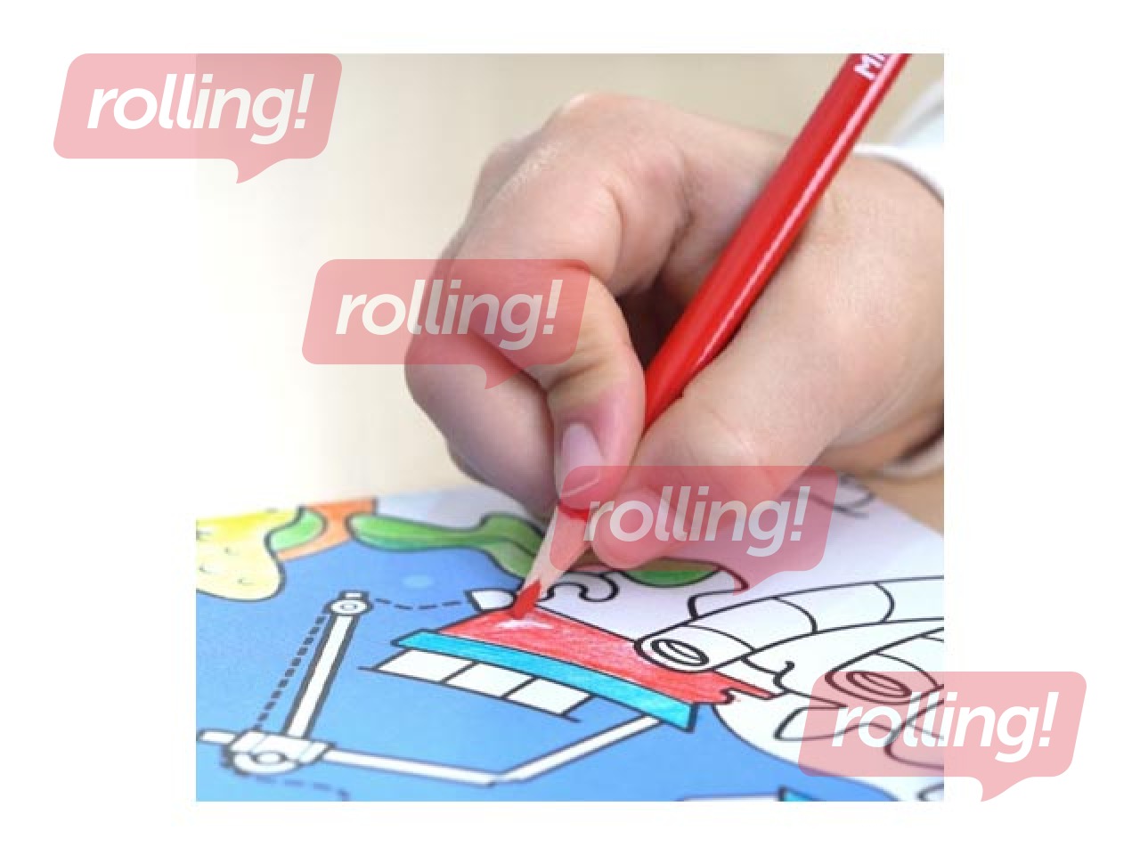 Colouring book with stickers Milan, Blue Odissey