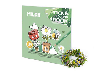 Krāsojamā grāmata ar uzlīmem Milan, Green & Grow +Līgo dāvana!