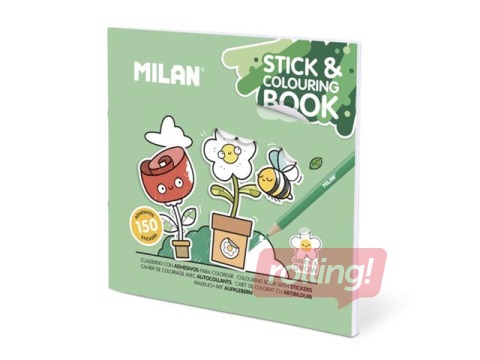 Раскраска с наклейками Milan, Green & Grow