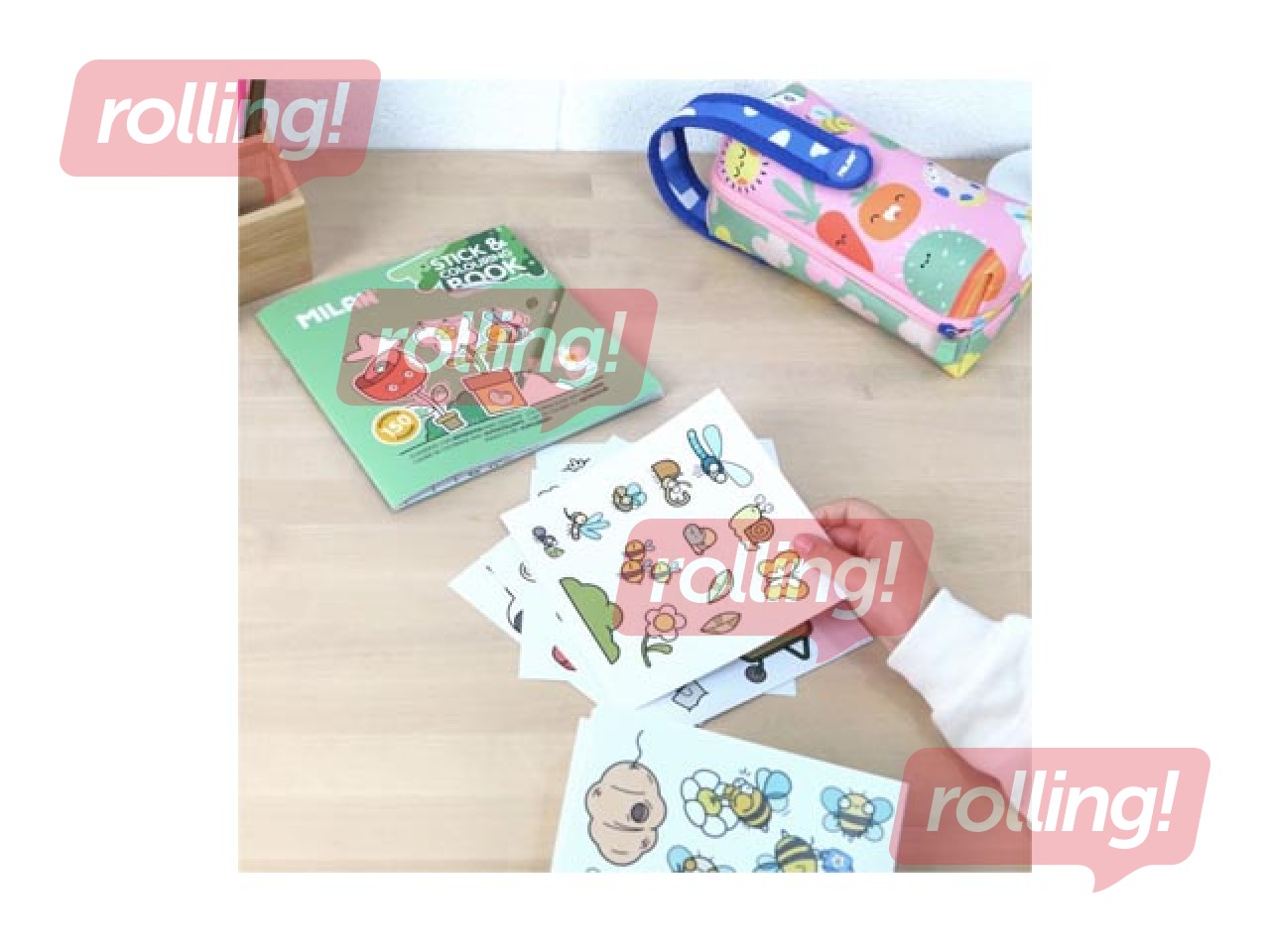 Раскраска с наклейками Milan, Green & Grow