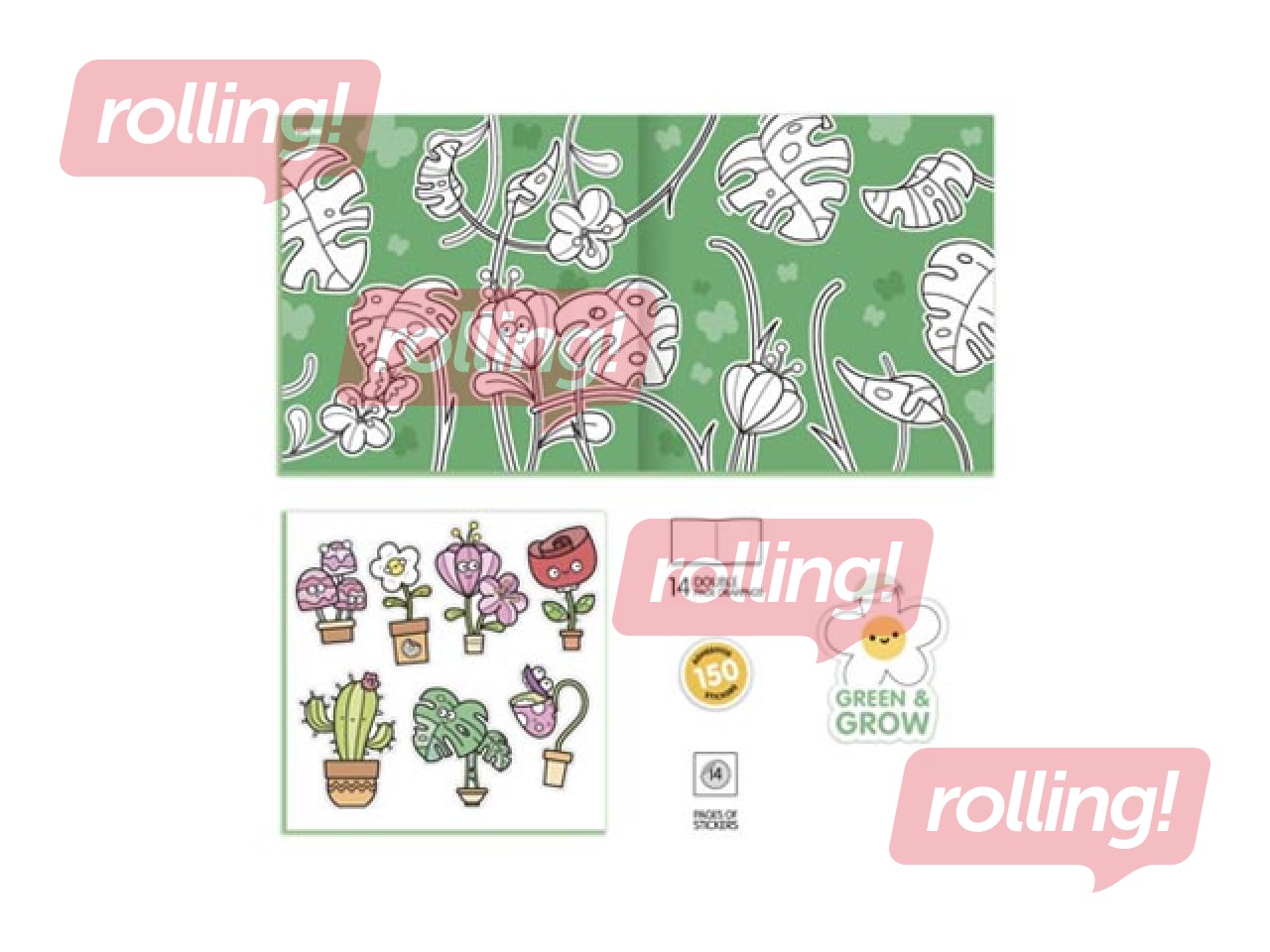 Раскраска с наклейками Milan, Green & Grow