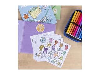 Colouring book with stickers Milan, Alien Invasion