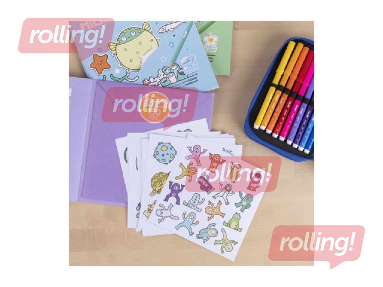 Värviraamat kleepsudega Milan, Alien Invasion