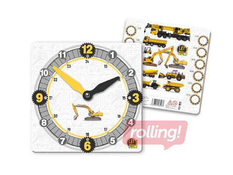 Paper learning clock Cars