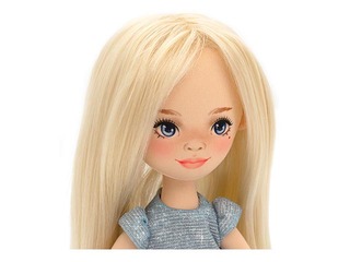 Sweet Sisters doll Mia, in a light blue dress, 32 cm