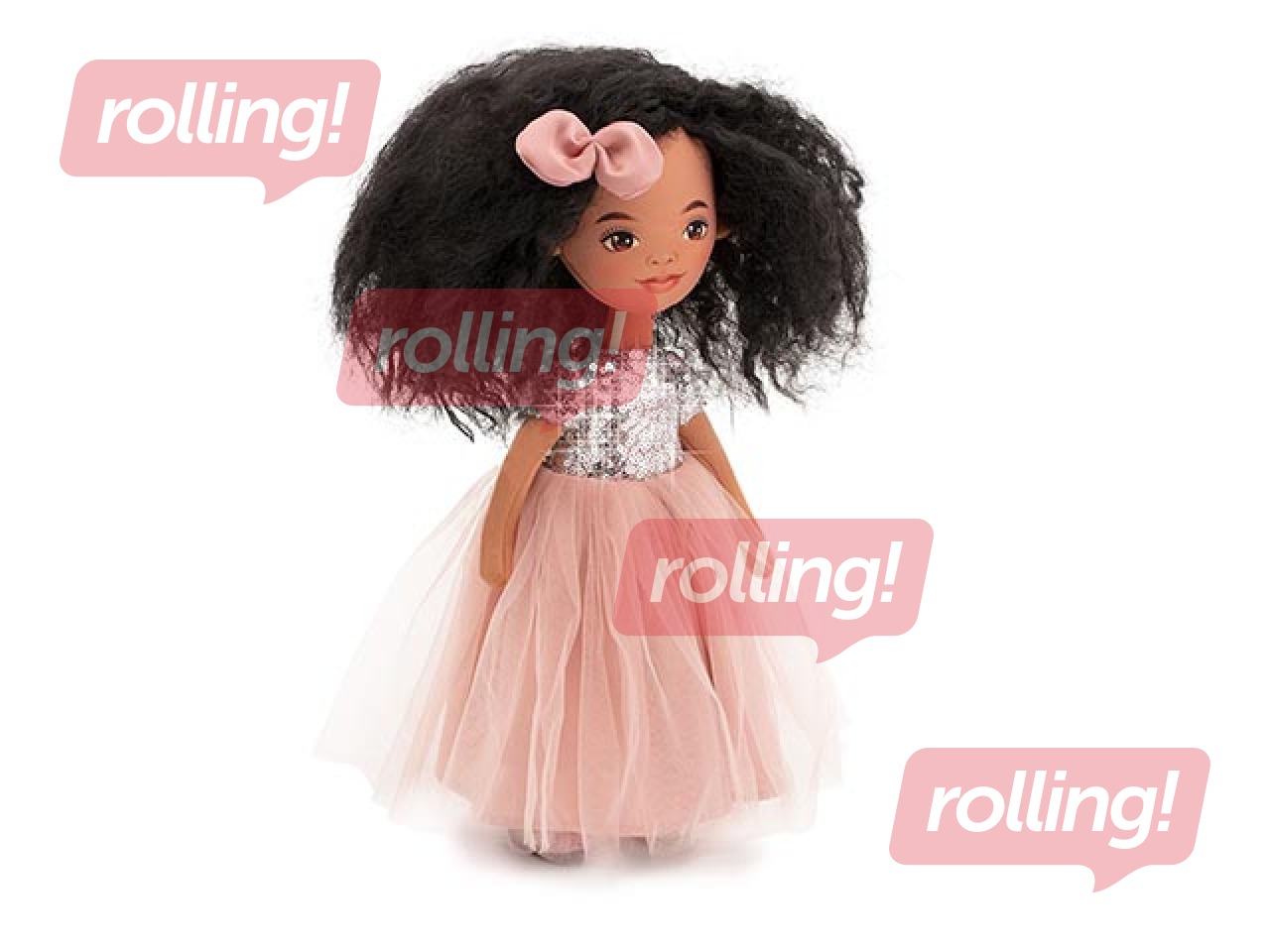 Sweet Sisters doll Tina in a pink dress with sequins, 32 cm