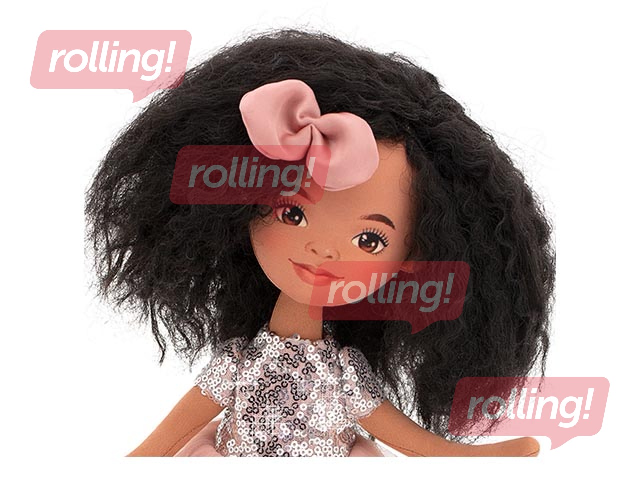 Sweet Sisters doll Tina in a pink dress with sequins, 32 cm