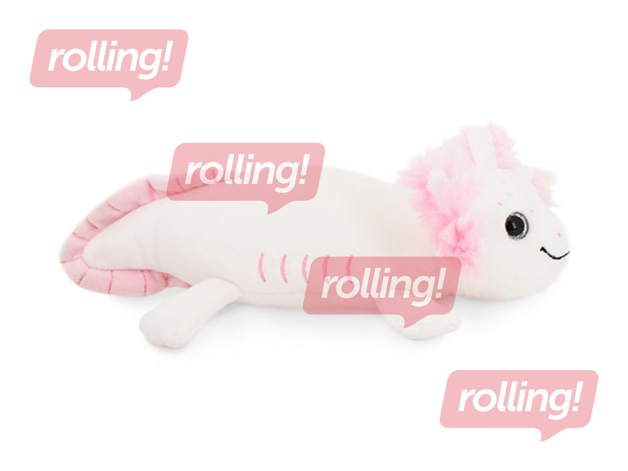 Мягкая игрушка Orange Toys, белый аксолотль, 20см