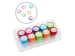 Dekoratiivsete templite komplekt. Emotsioonid – naeratav, 10 tk.