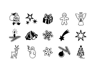 Dekoratīvo zīmogu komplekts, Ziemassvētki