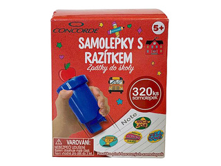 Decorative stamp - sticker set, School