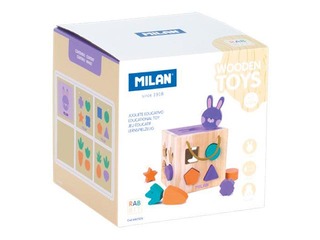 Milani puidust arendav mänguasi Jänese kuubik
