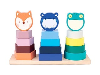 Wooden educational toy Milan – Animal Towers