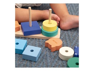 Wooden educational toy Milan – Animal Towers