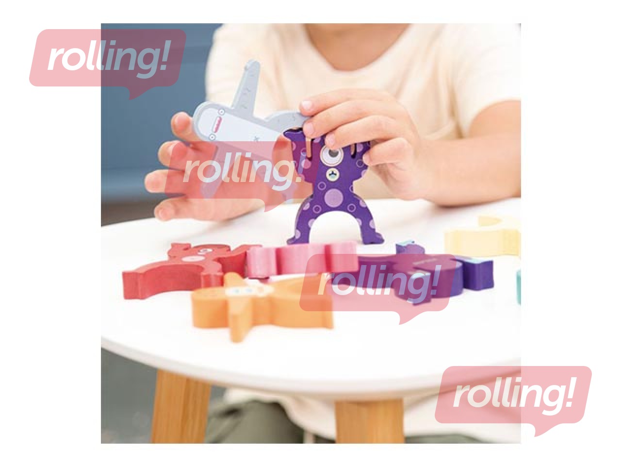 Attīstošā Milan koka rotaļlieta – Citplanētiešu tornis