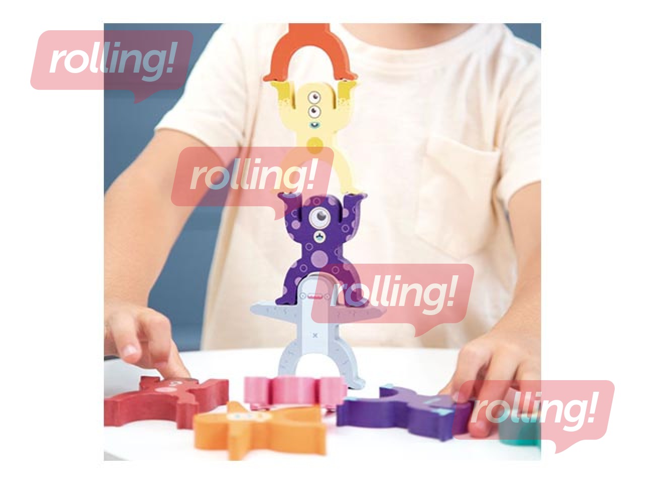 Attīstošā Milan koka rotaļlieta – Citplanētiešu tornis