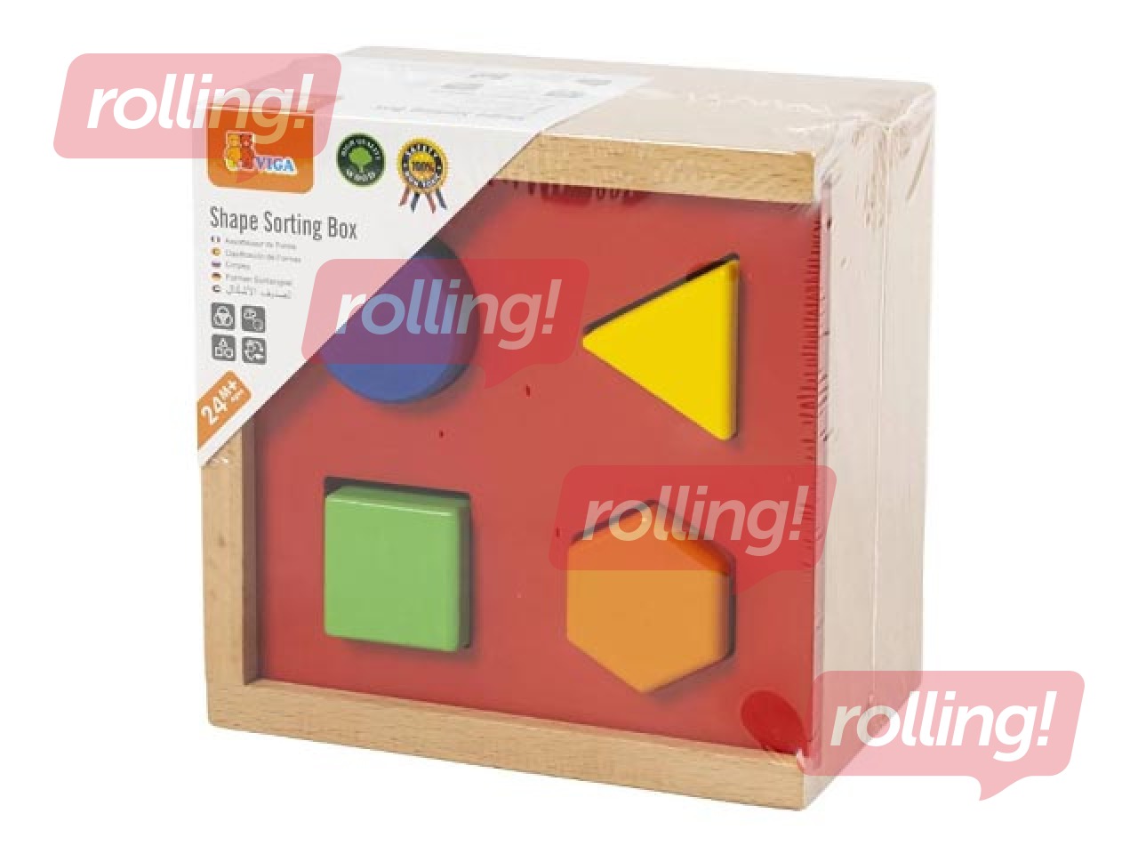 Pазвивающая деревянная игрушка сортер Viga