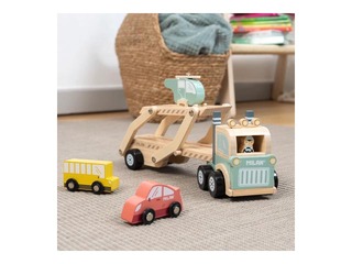 Arendav puidust mänguasi Milan, Wheels on the road