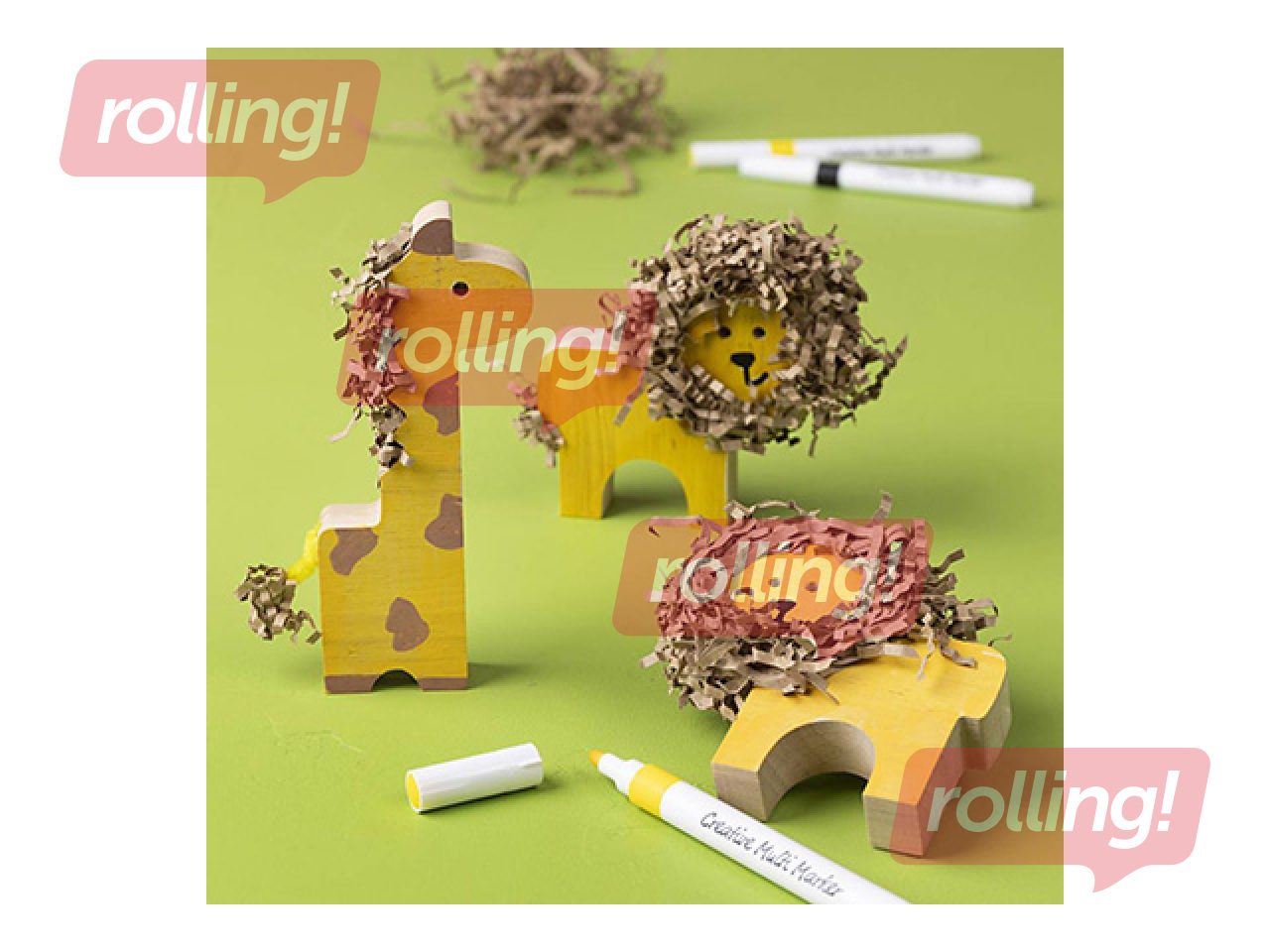 Puidust figuurid Wooden Animals - Farm and Safari