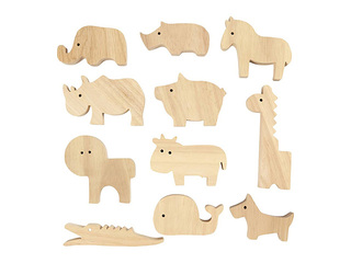 Puidust figuurid Wooden Animals - Farm and Safari +Jaanipäeva kingitus!