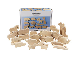 Wooden Animals figures - Farm and Safari