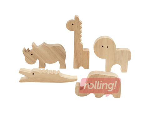 Puidust figuurid Wooden Animals - Safari