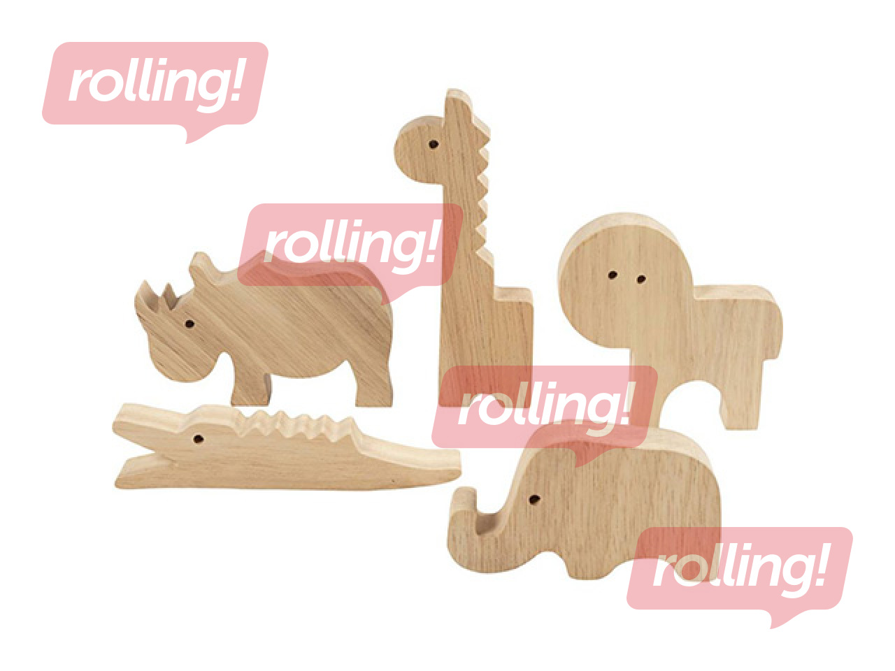 Puidust figuurid Wooden Animals - Safari