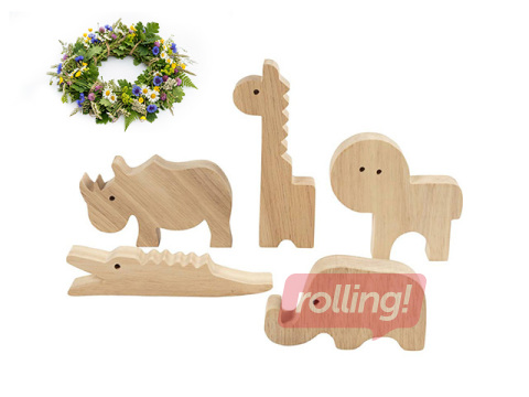 Puidust figuurid Wooden Animals - Safari +Jaanipäeva kingitus!