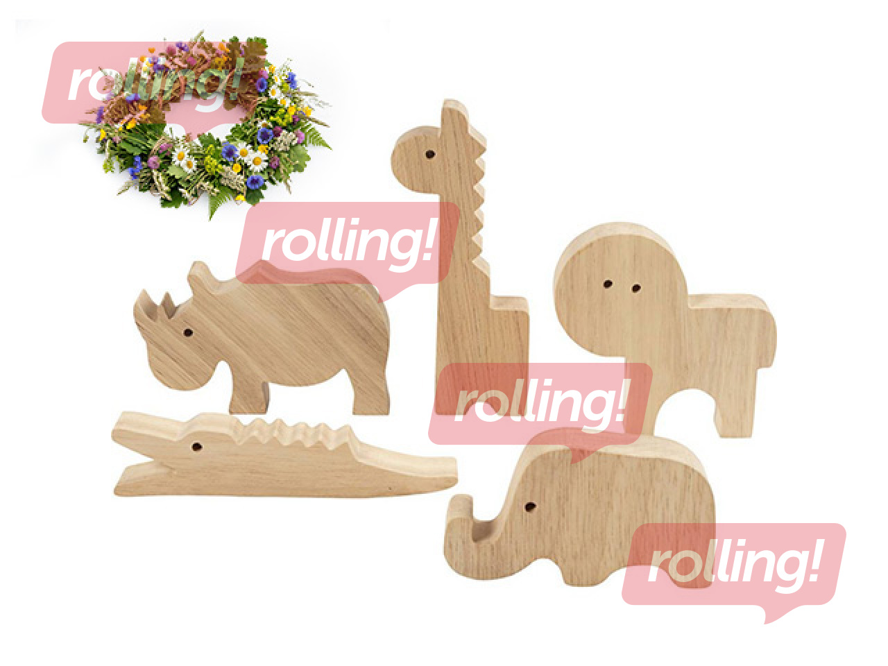 Puidust figuurid Wooden Animals - Safari +Jaanipäeva kingitus!