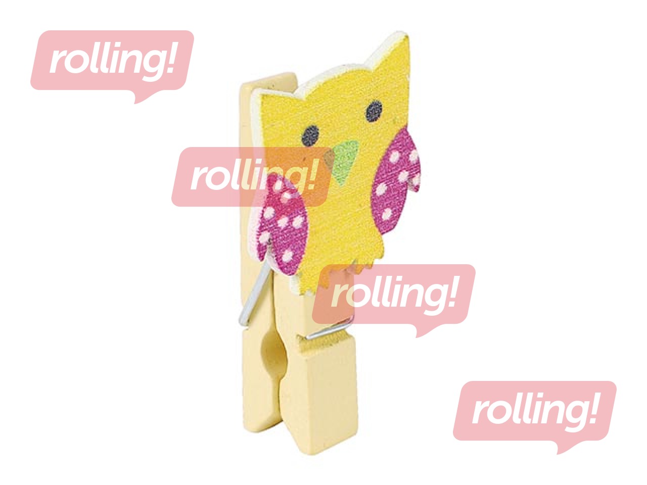 Puidust pesulõksud Fiorello, öökullid, 10 tk.